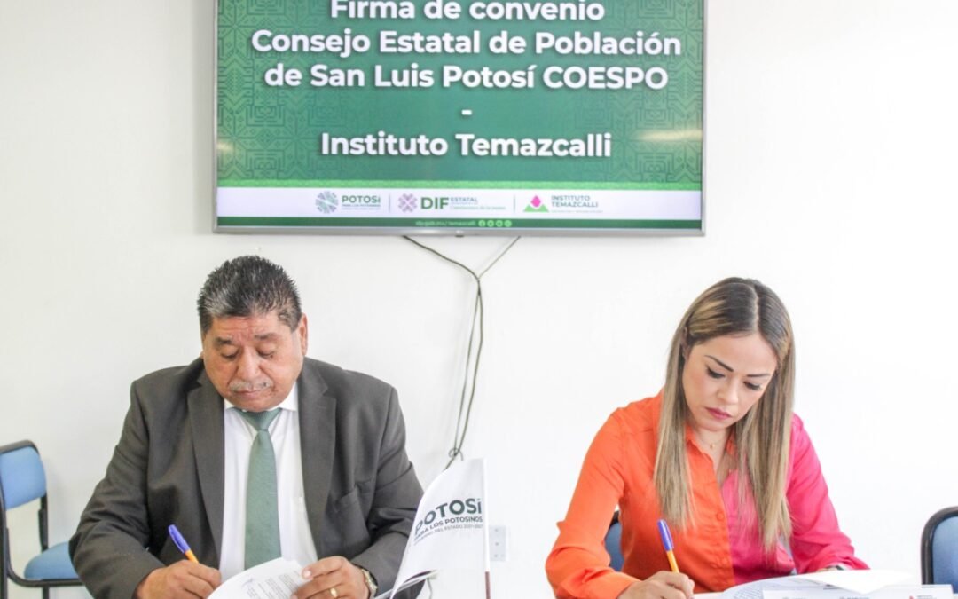TEMAZCALLI FIRMA CONVENIO CON COESPO PARA PREVENCIÓN DE ADICCIONES