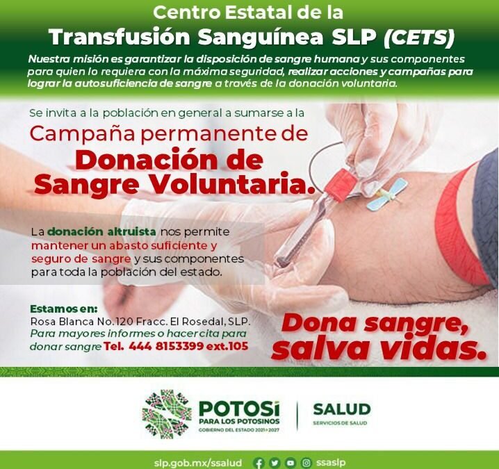 LA DONACIÓN DE SANGRE SALVA VIDAS