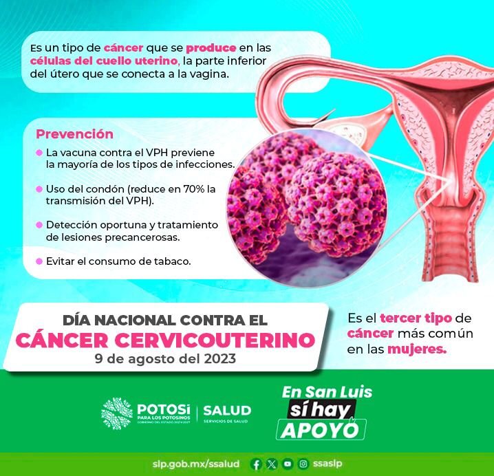 EN SLP HAY APOYO PARA LA PREVENCIÓN Y DETECCIÓN TEMPRANA DEL CÁNCER CERVICOUTERINO