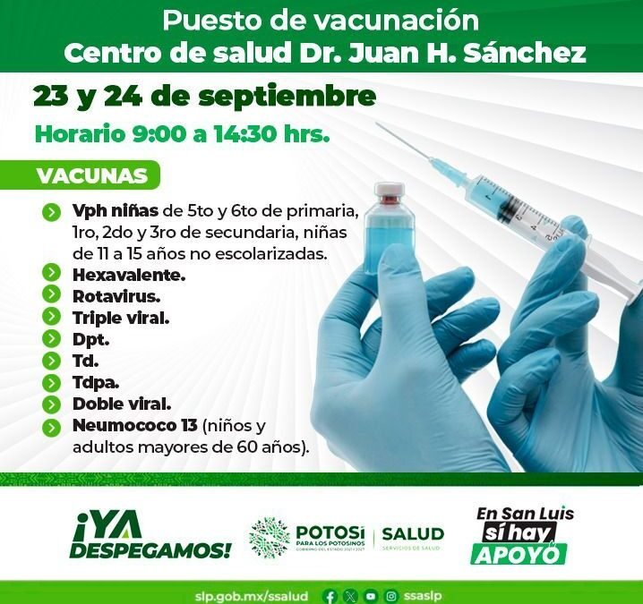 APOYO EN SALUD CON NUEVA JORNADA DE VACUNACIÓN PARA COMPLETAR ESQUEMAS