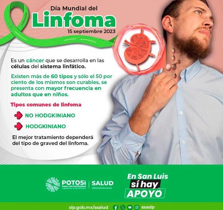 DÍA MUNDIAL DEL LINFOMA, CADA 15 DE SEPTIEMBRE.