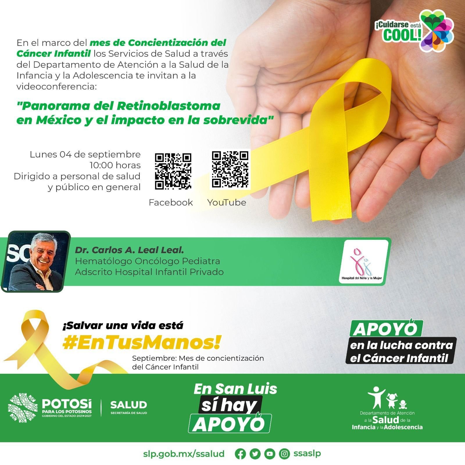 SEPTIEMBRE, MES INTERNACIONAL DE CONCIENTIZACIÓN DEL CÁNCER INFANTIL