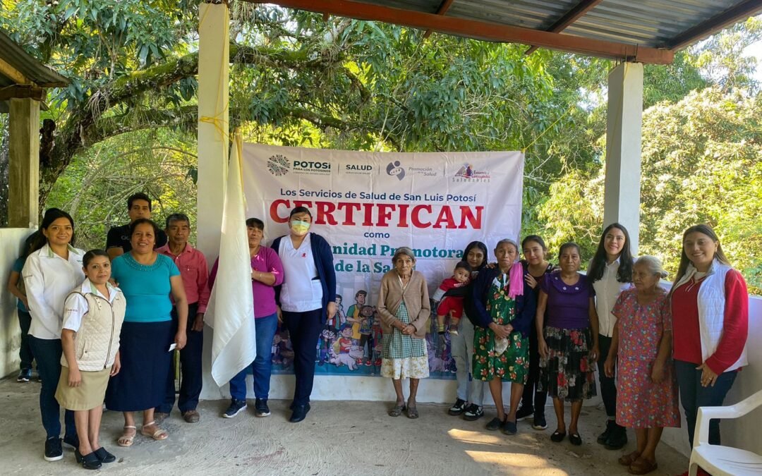 MÁS DE 20 MIL BENEFICIADOS CON LA CERTIFICACIÓN DE COMUNIDADES COMO PROMOTORAS DE SALUD