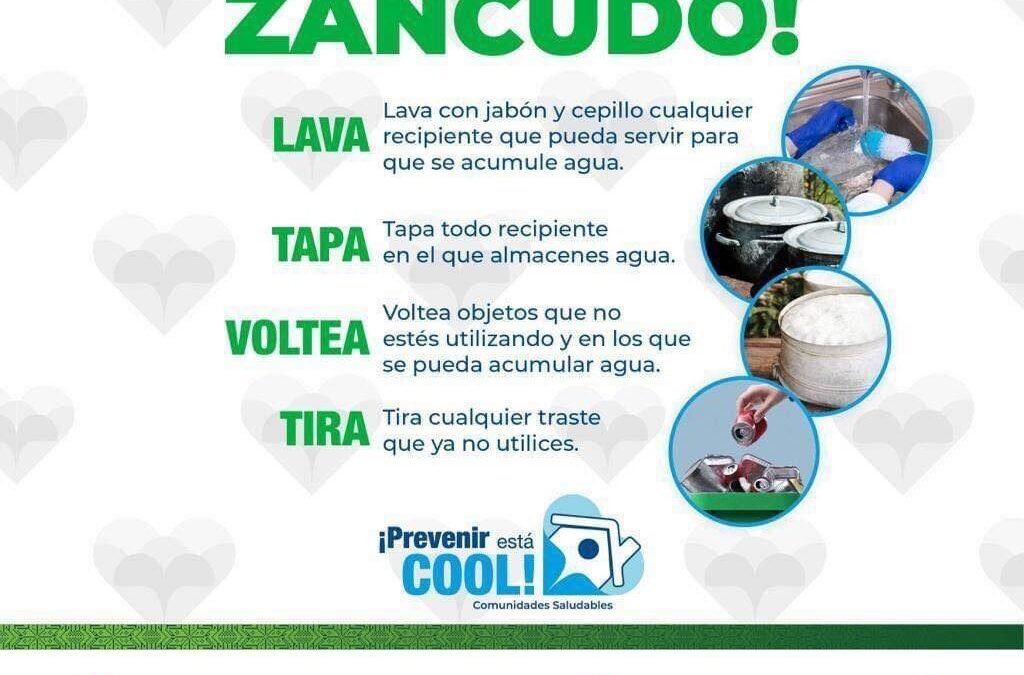 CON EL LEMA, HAZ ESCUDO CONTRA EL ZANCUDO, LLAMAN A PREVENIR EL  DENGUE
