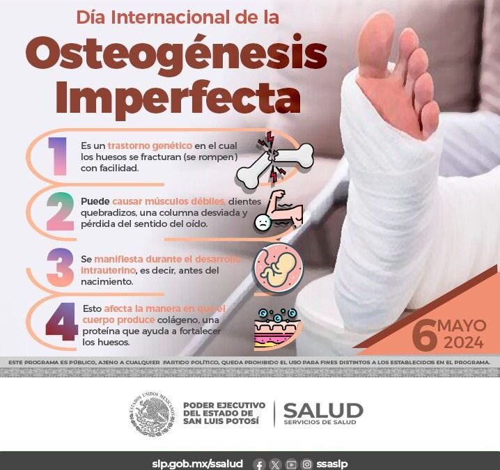 EL HOSPITAL CENTRAL ATIENDE ACTUALMENTE A 2 PERSONAS CON OSTEOGÉNESIS IMPERFECTA.