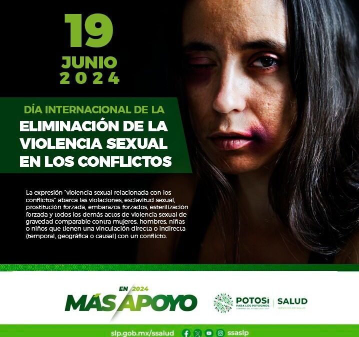 SABÍAS QUE HOY 19 DE JUNIO, ES EL DÍA INTERNACIONAL PARA LA ELIMINACIÓN DE LA VIOLENCIA SEXUAL EN LOS CONFLICTOS