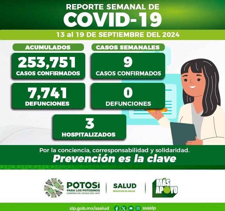 INFORME SEMANAL COVID EN SAN LUIS POTOSÍ
