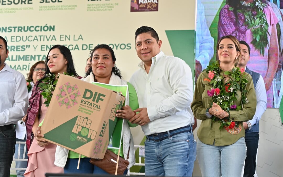 RICARDO GALLARDO IMPULSA EN SANTA MARÍA DEL RÍO MÁS OBRAS EDUCATIVAS