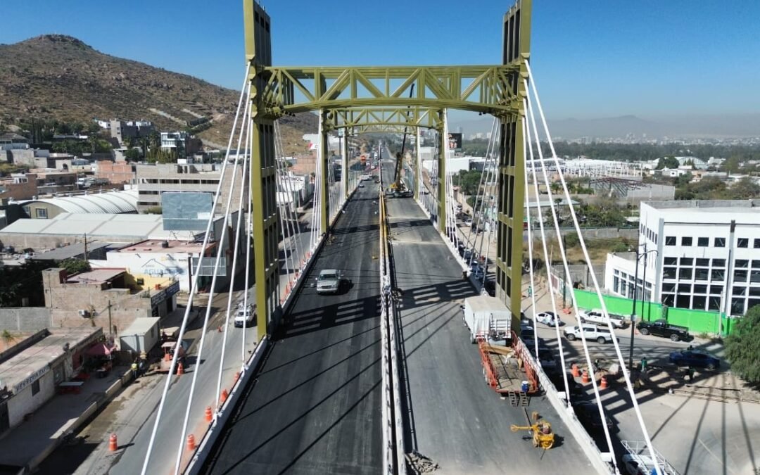 GOBIERNO ESTATAL MEJORA MOVILIDAD CON NUEVO PUENTE EN CIRCUITO POTOSÍ