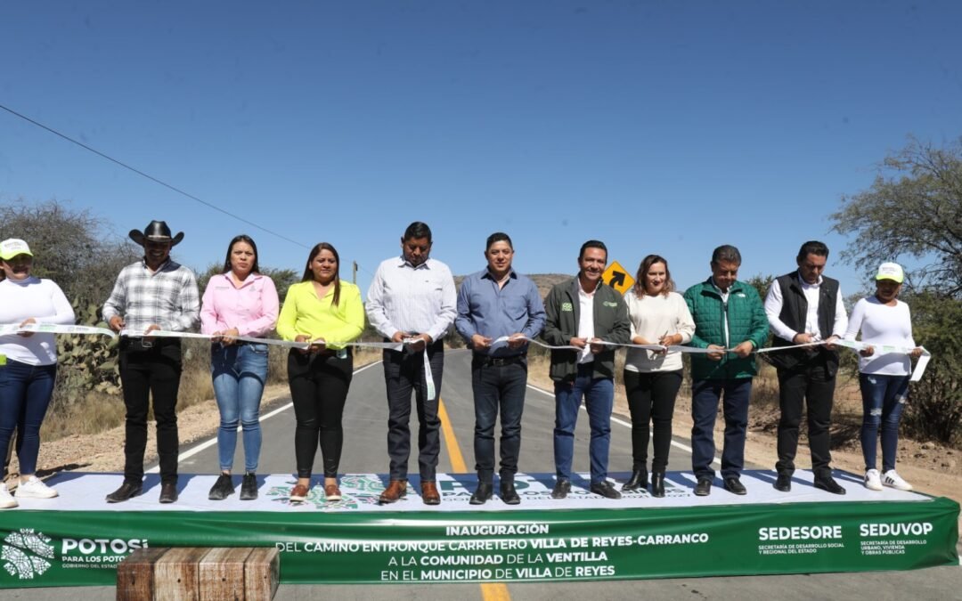 RICARDO GALLARDO ENTREGA NUEVO CAMINO A LA VENTILLA EN VILLA DE REYES