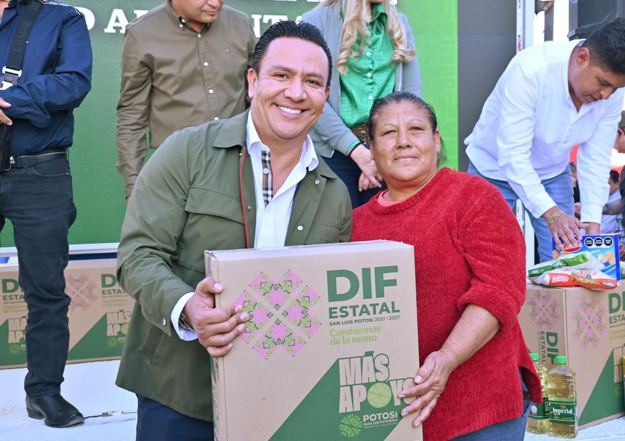 L ESTADO ENTREGA MÁS APOYO EN SEGURIDAD ALIMENTARIA A FAMILIAS DE MATEHUALA