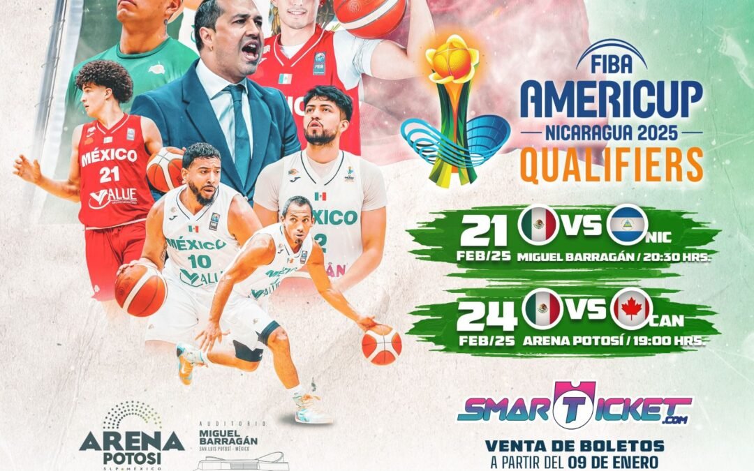 TODO LISTO PARA LA PRESENTACIÓN DE LA SELECCIÓN MEXICANA DE BASQUETBOL SAN LUIS POTOSÍ
