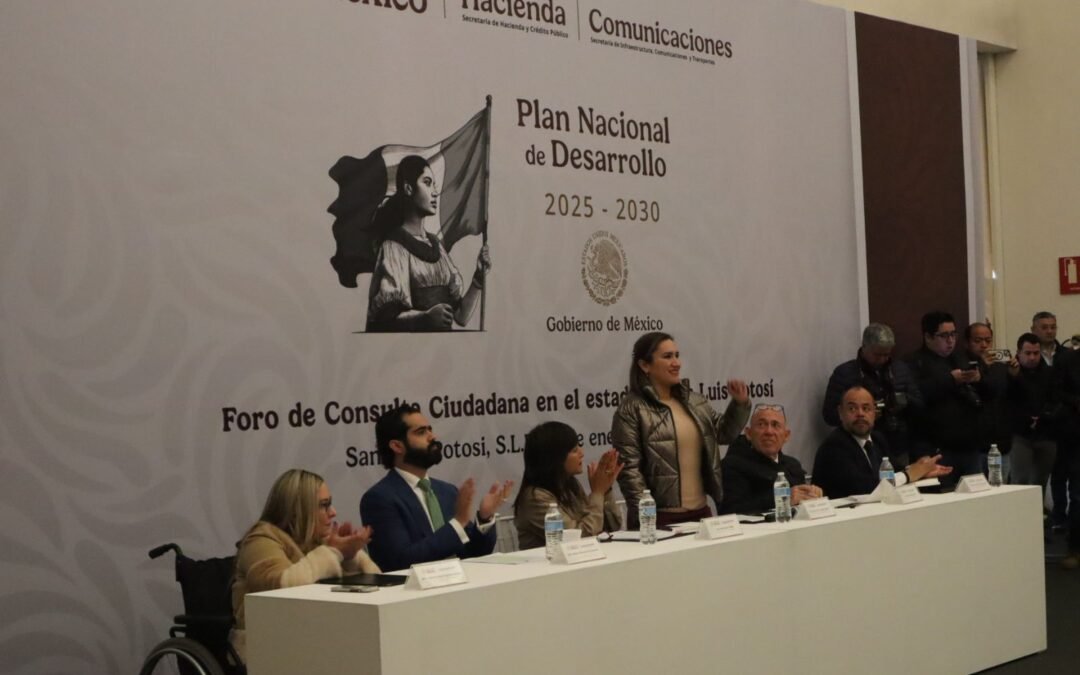 SAN LUIS POTOSÍ PARTICIPA EN LA INTEGRACIÓN DEL PLAN NACIONAL DE DESARROLLO