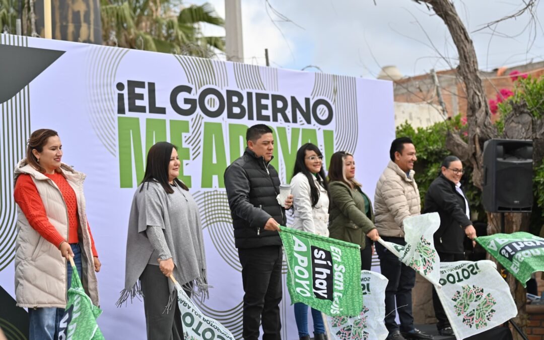 RICARDO GALLARDO ARRANCA RECONSTRUCCIÓN DE AVENIDA EN VILLA DE POZOS
