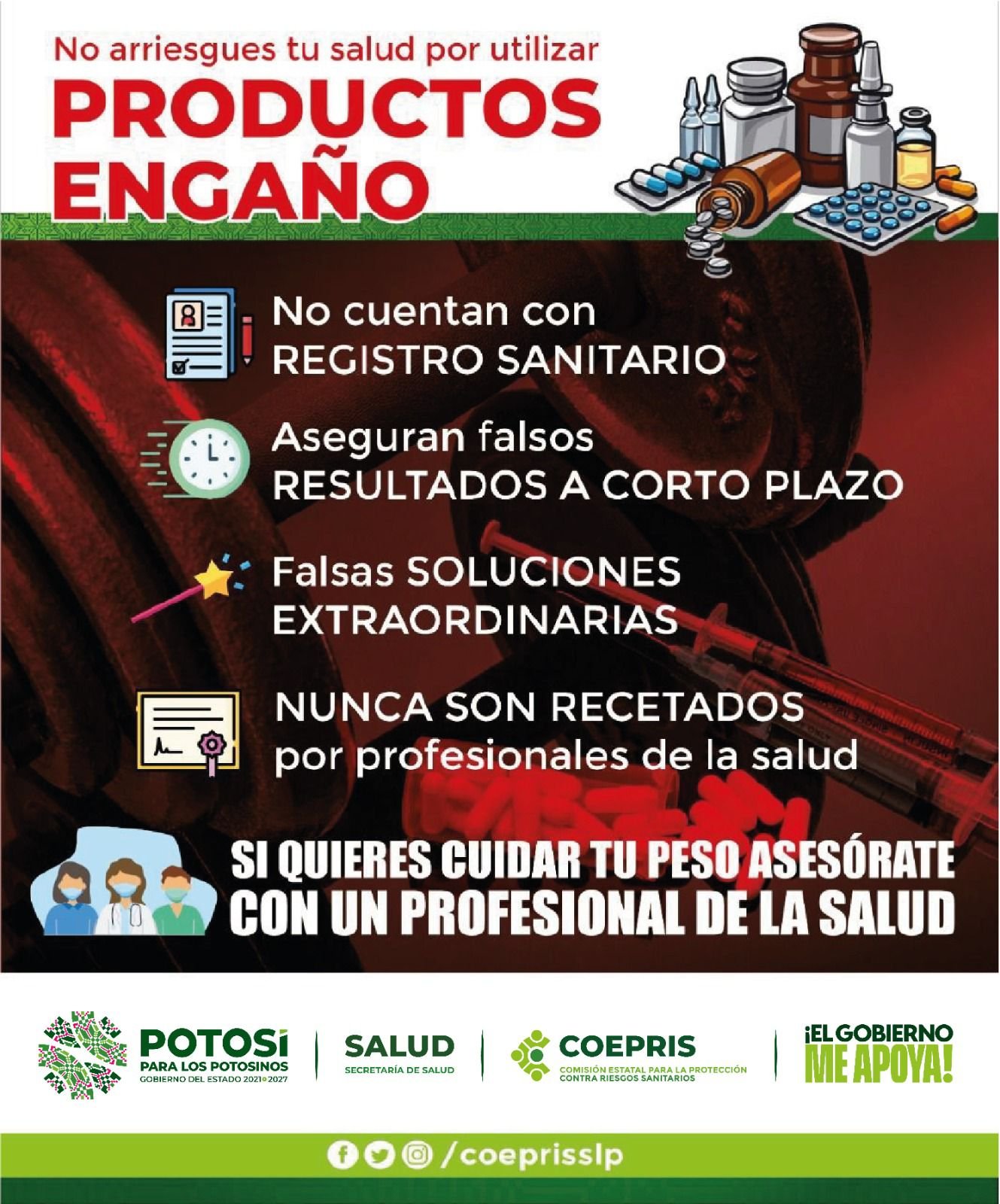SE FORTALECE LA VIGILANCIA Y CONTROL SANITARIO PARA EVITAR LA VENTA DE PRODUCTOS ENGAÑO.