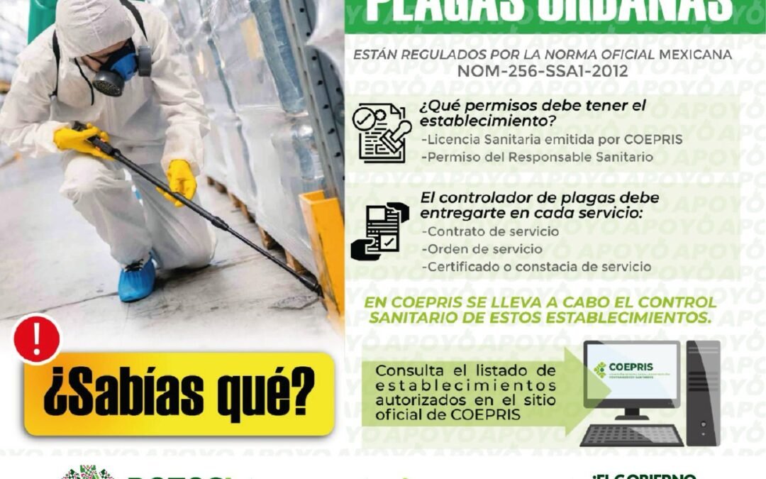 COEPRIS SUPERVISA A CONTROLADORES DE PLAGAS URBANAS Y EXPENDEDORES