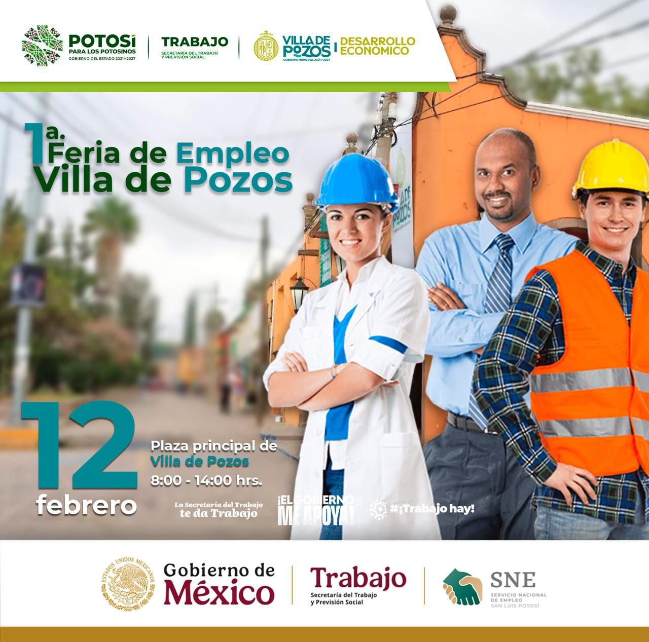 REALIZARÁ GOBIERNO ESTATAL PRIMERA FERIA DEL EMPLEO EN VILLA DE POZOS
