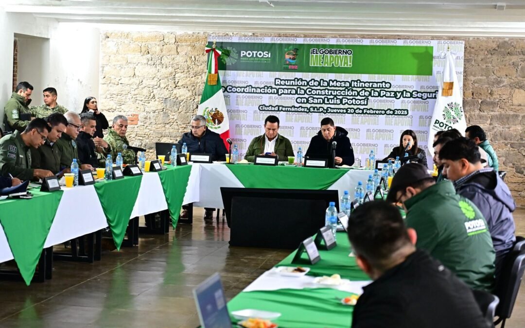 RICARDO GALLARDO ENCABEZA MESA DE SEGURIDAD EN LA REGIÓN MEDIA