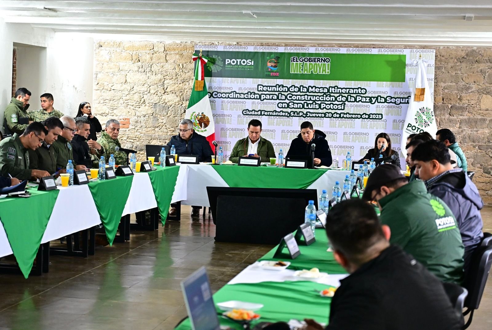 RICARDO GALLARDO ENCABEZA MESA DE SEGURIDAD EN LA REGIÓN MEDIA