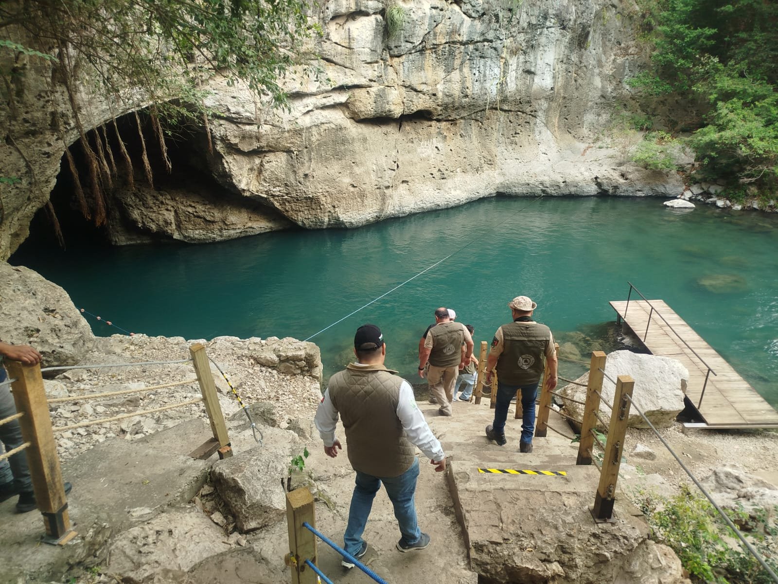 SUSPENDEN ACTIVIDADES ACUÁTICAS EN PARAJE DE LA HUASTECA POR INCREMENTO EN NIVELES DE LOS RÍOS