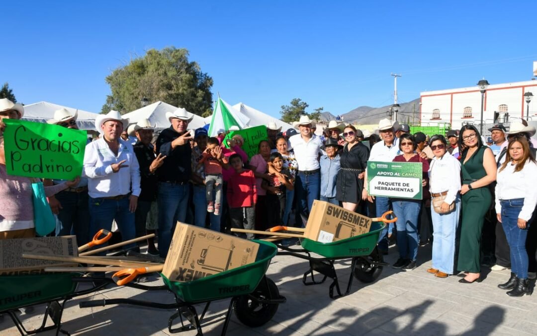 LLEVA GOBIERNO ESTATAL MÁS APOYO AL CAMPO