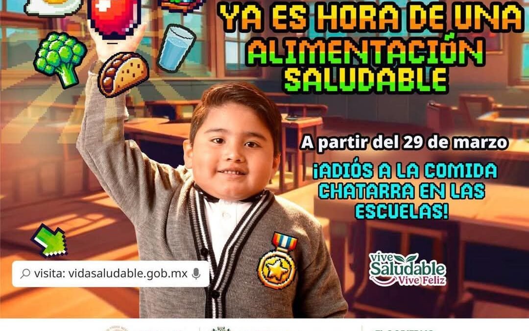 TERMINA COMIDA CHATARRA EN LAS ESCUELAS
