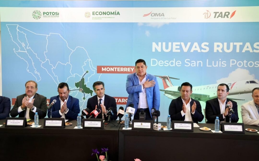 RICARDO GALLARDO CONSOLIDA CONECTIVIDAD AÉREA DE SAN LUIS POTOSÍ