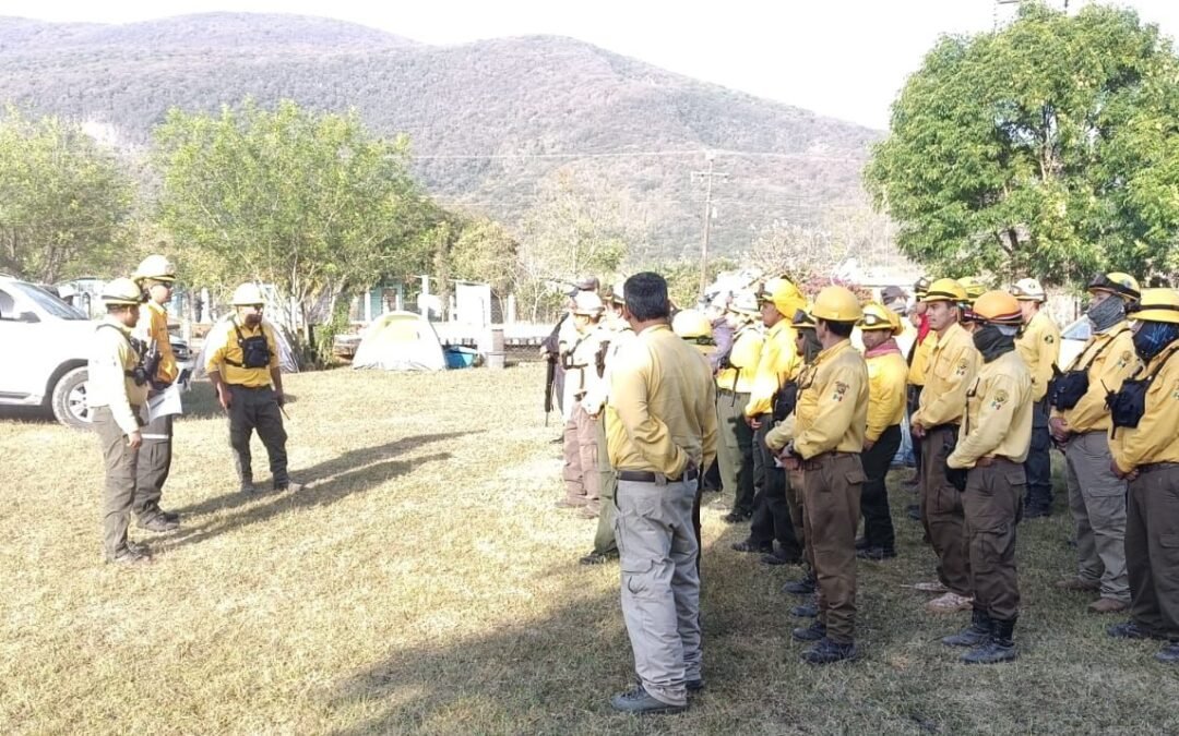 AVANZA EL COMBATE DE INCENDIOS FORESTALES EN SLP