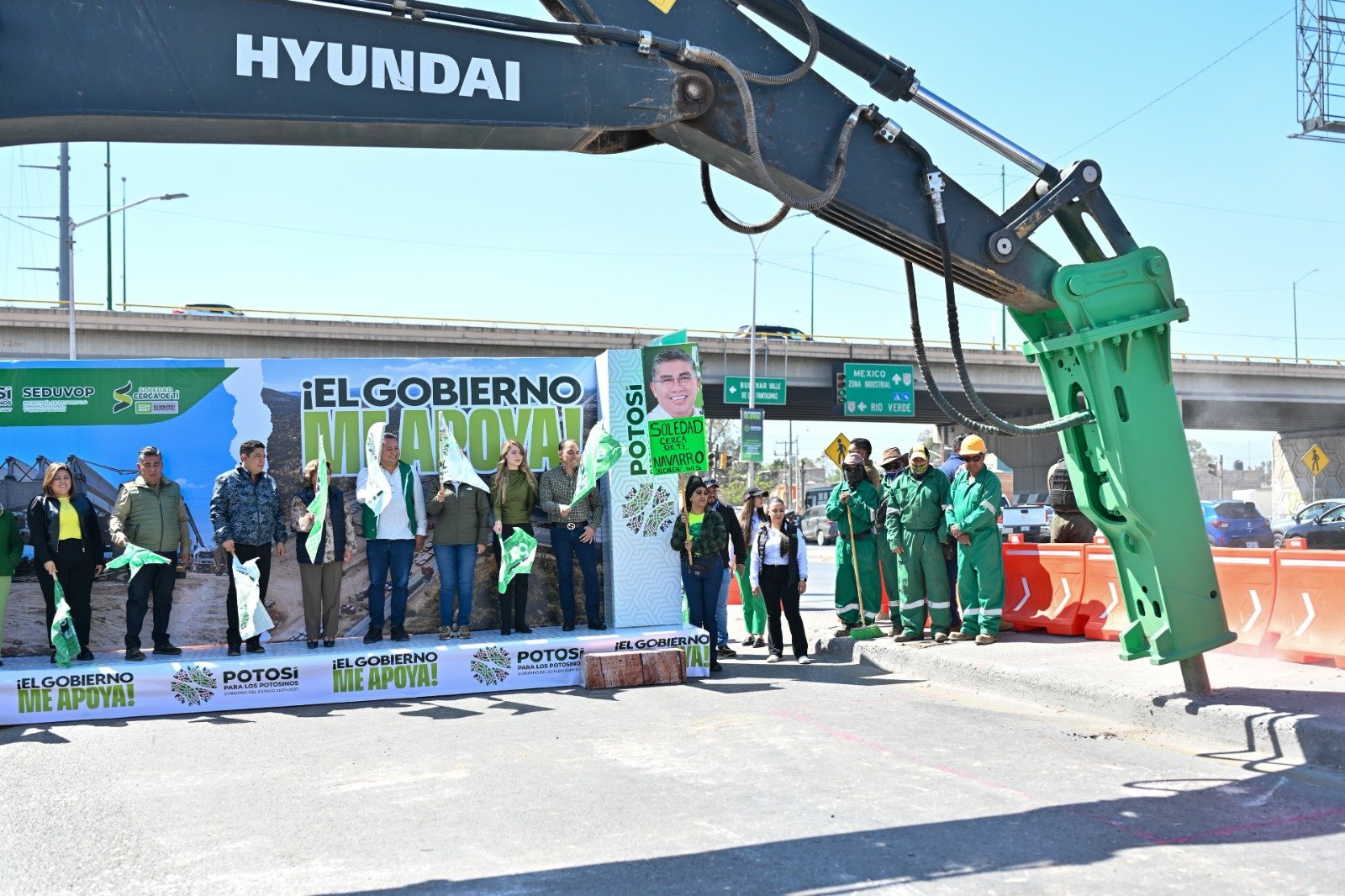 SOLEDENSES AGRADECEN A RICARDO GALLARDO POR MEGA PROYECTO DE PUENTE VEHICULAR