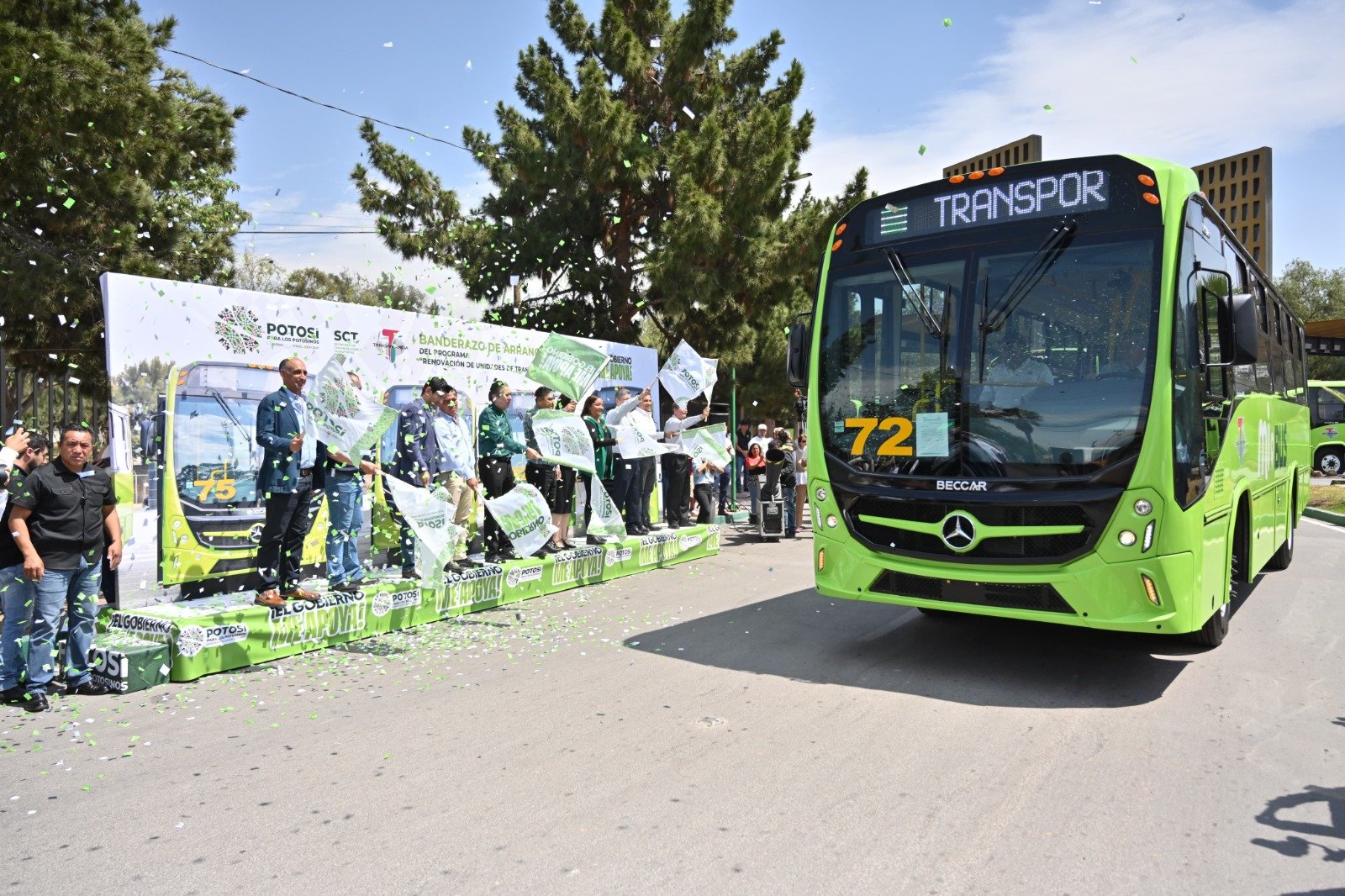 ARRANCA RICARDO GALLARDO RENOVACIÓN DE UNIDADES DE TRANSPORTE PÚBLICO