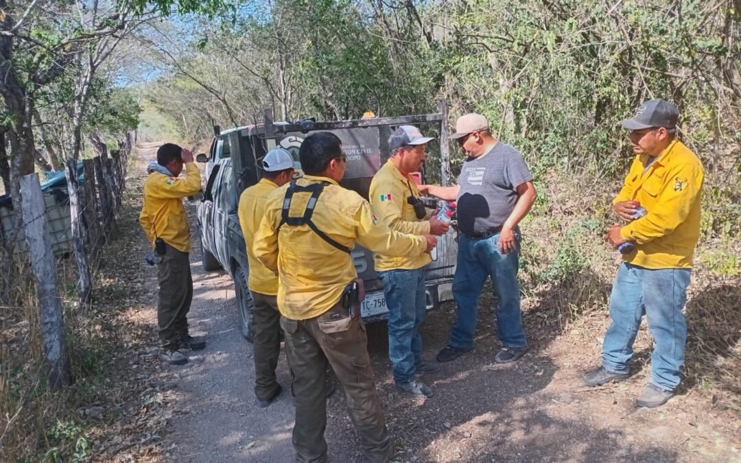 AUTORIDADES DE LOS TRES NIVELES DE GOBIERNO AVANZAN EN EL COMBATE A INCENDIOS FORESTALES
