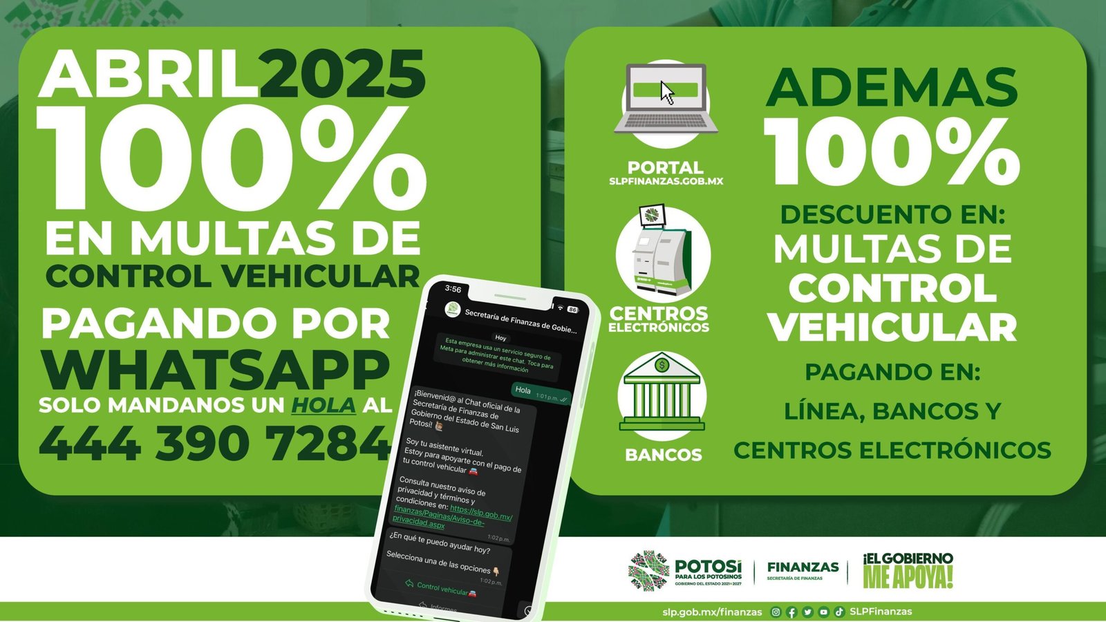 EN ABRIL HABRÁ DESCUENTO EN MULTAS DE CONTROL VEHICULAR
