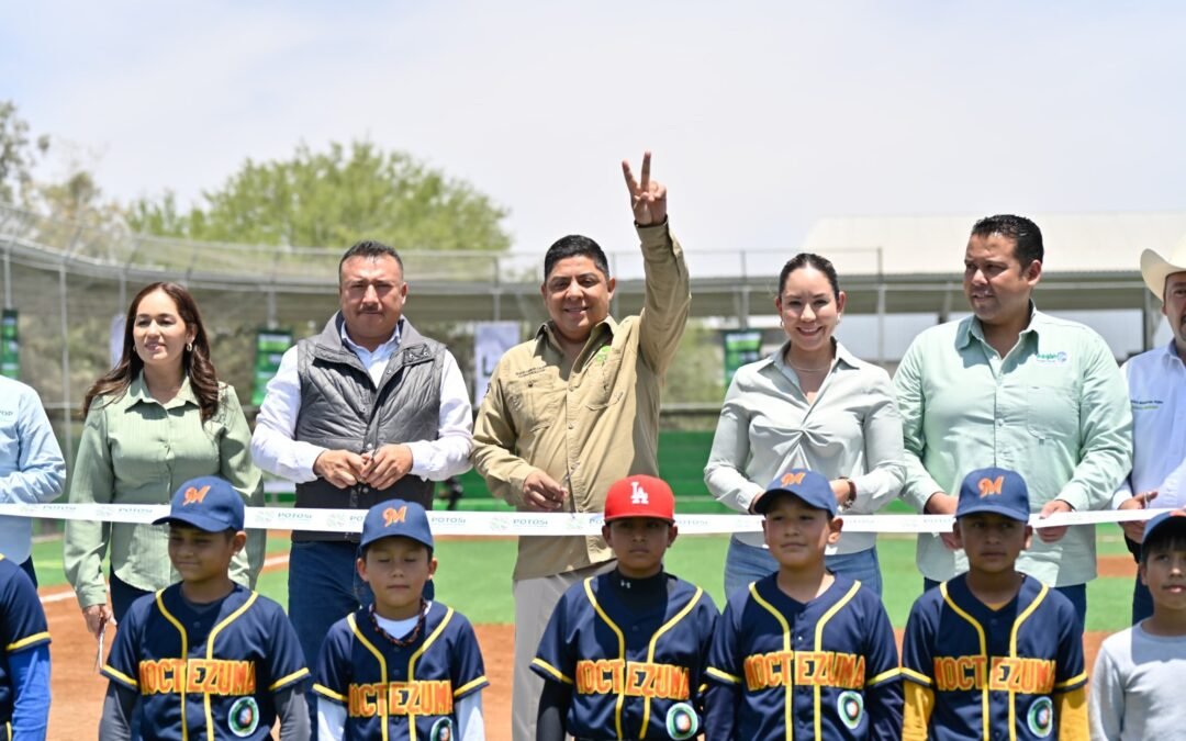 CON APOYO ESTATAL CHARCAS TENDRÁ CALLE Y MOCTEZUMA ESTRENA CAMPO BEISBOLERO