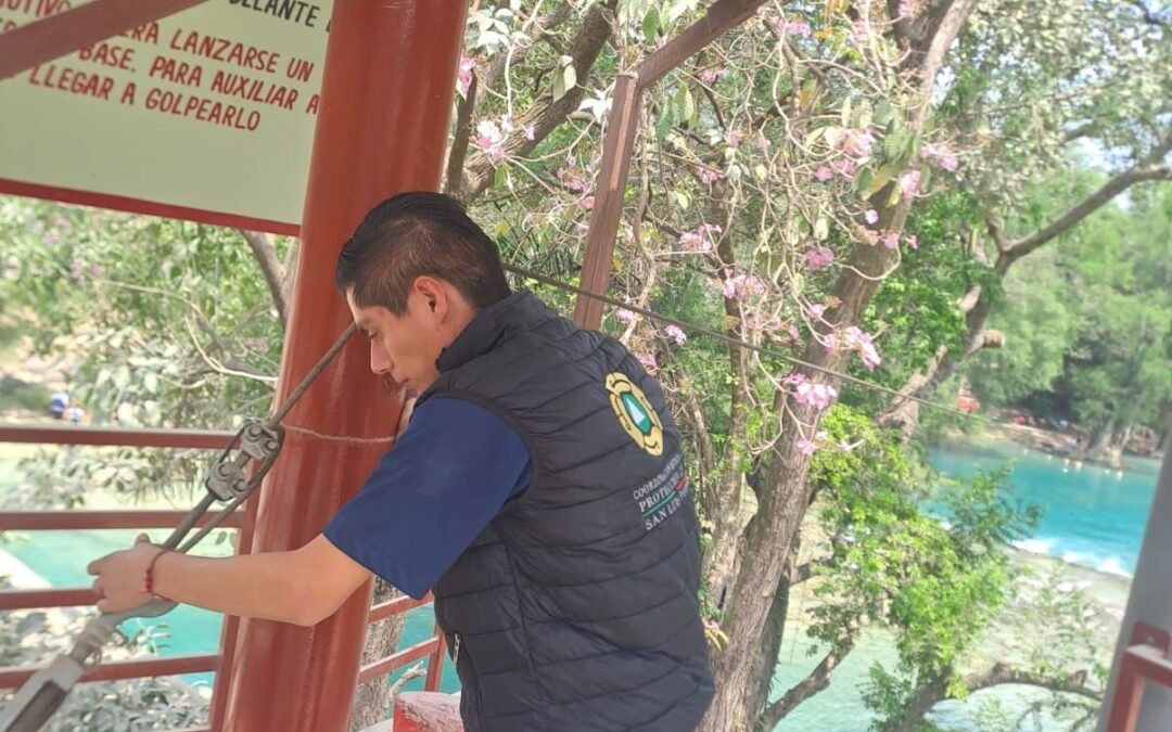 PROTECCIÓN CIVIL ESTATAL SUPERVISA PARAJES TURÍSTICOS.