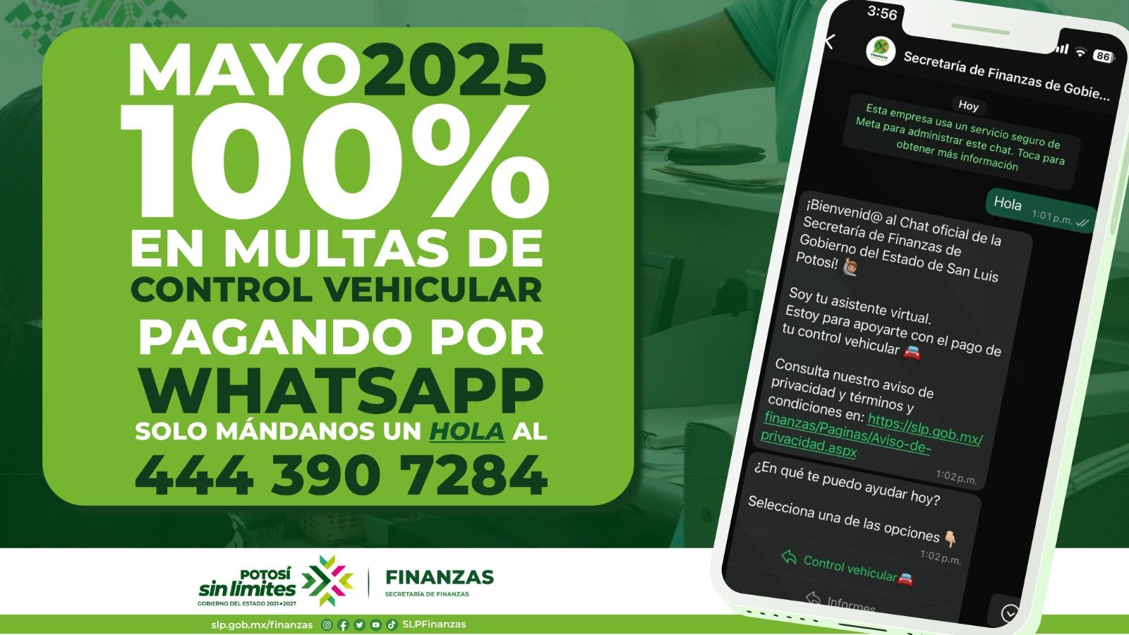EN MAYO DESCUENTOS EN PAGOS DE MULTAS DE CONTROL VEHICULAR