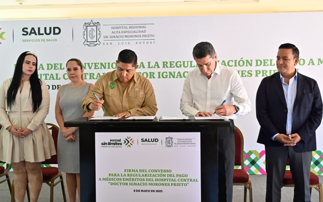 RICARDO GALLARDO RESUELVE PAGO A MÉDICOS EMÉRITOS DEL HOSPITAL CENTRAL