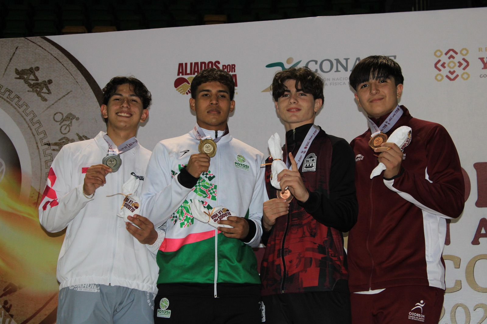 DOBLE MEDALLA DE ORO PARA SLP EN KARATE DE OLIMPIADA NACIONAL