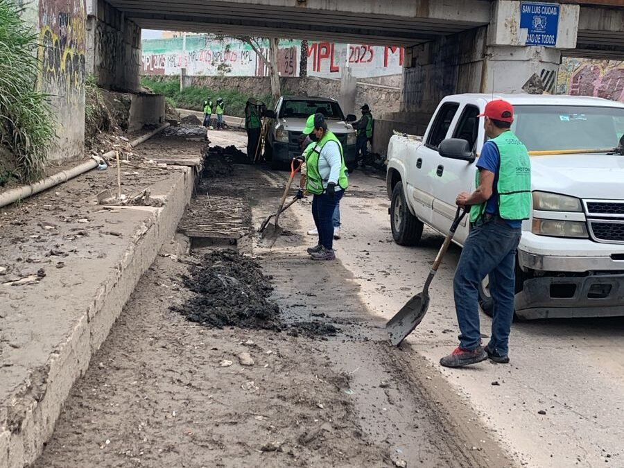 ESTADO REFUERZA LIMPIEZA ANTE TEMPORAL DE LLUVIAS