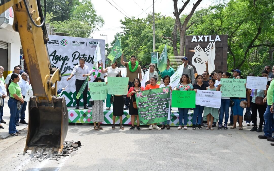 OBRAS HÍDRICAS Y VIALES COMO NUNCA ANTES EN LA HUASTECA POTOSINA