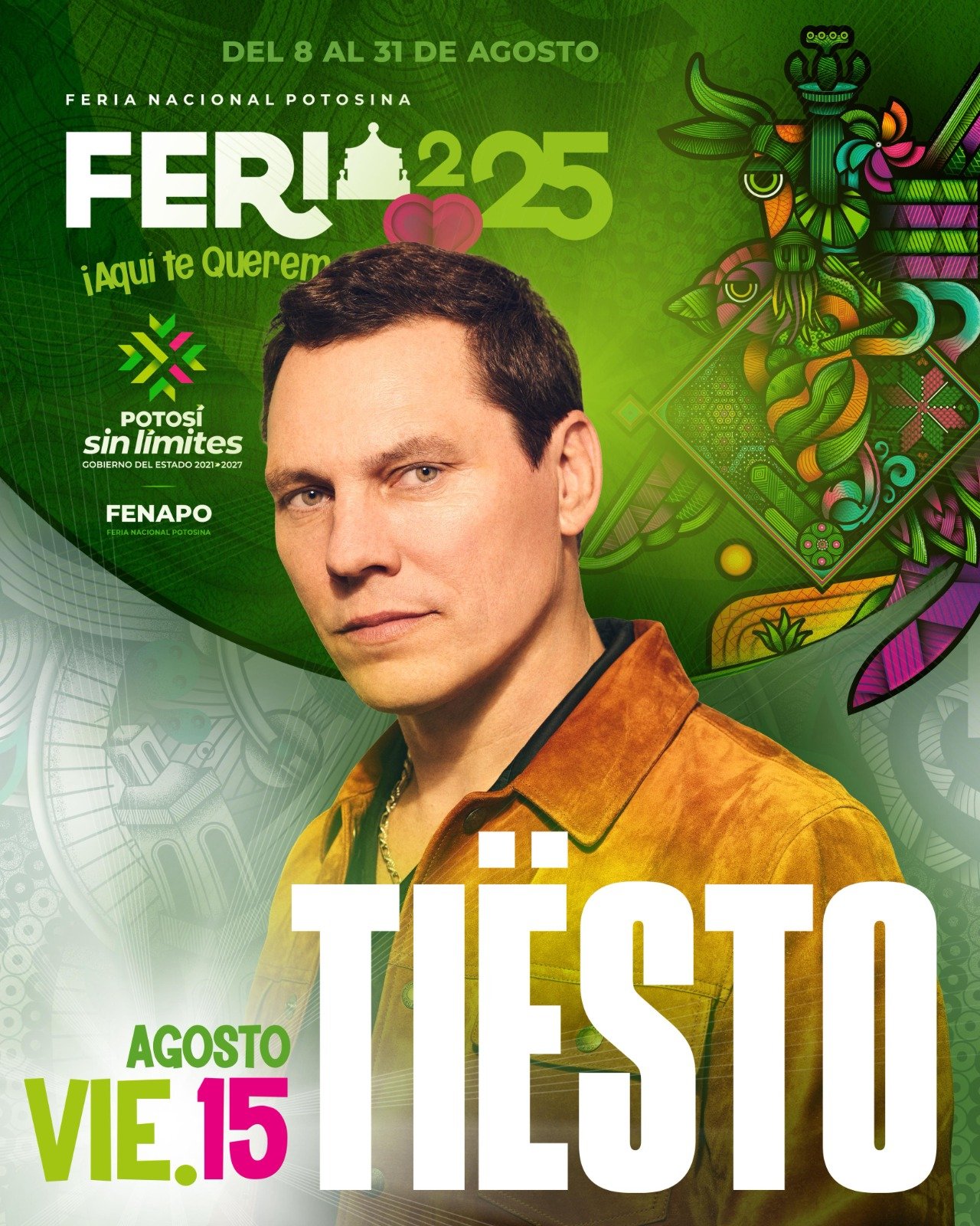 TIËSTO ENCENDERÁ EL FORO FENAPO ESTE 15 DE AGOSTO