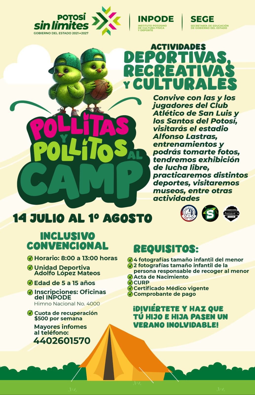 DIVERSIÓN SIN LÍMITES EN CAMPAMENTO DE VERANO DEL INPODE