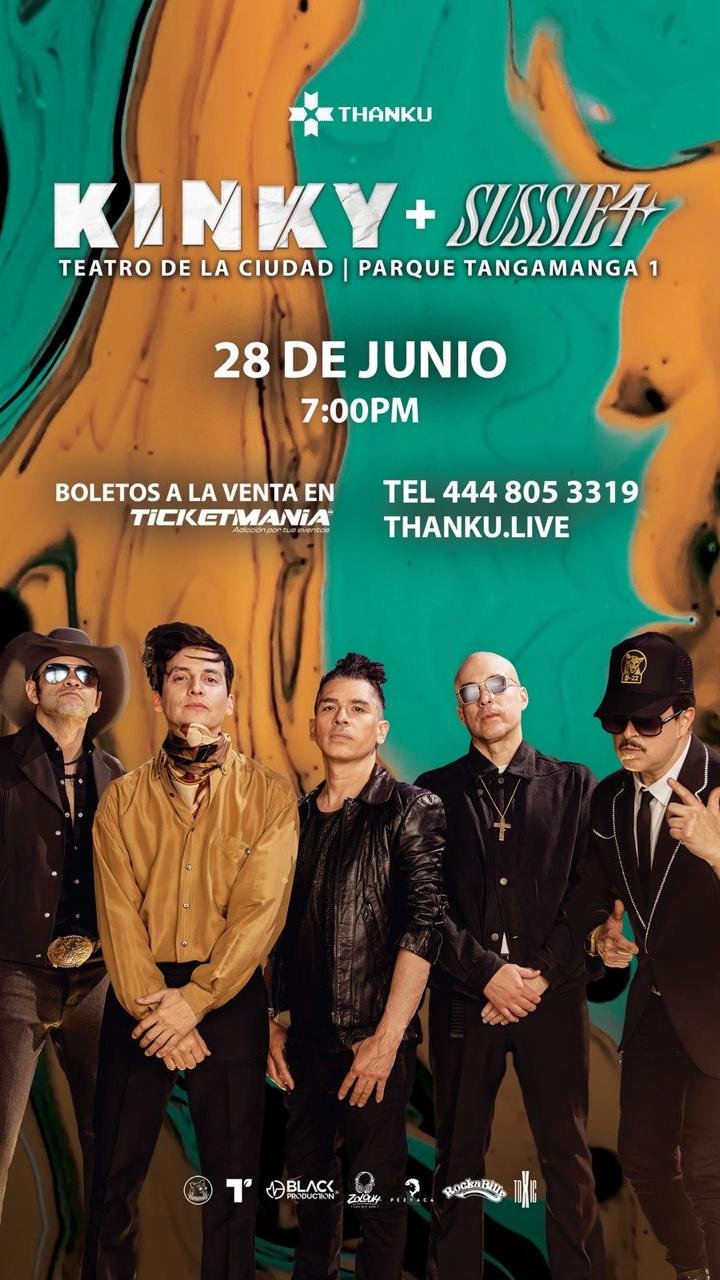 KINKY ENCENDERÁ EL TEATRO DE LA CIUDAD