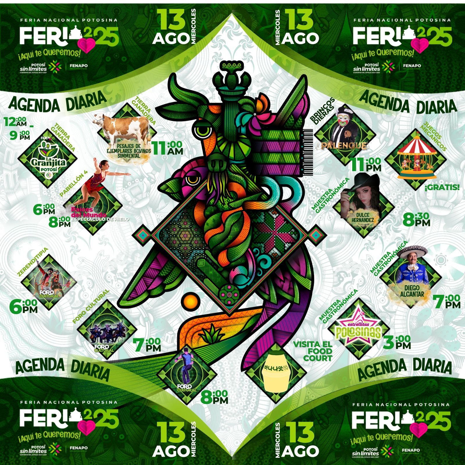 DIVERSIÓN SIN LÍMITES EN EL SEXTO DÍA DE LA FERIA NACIONAL POTOSINA 2025