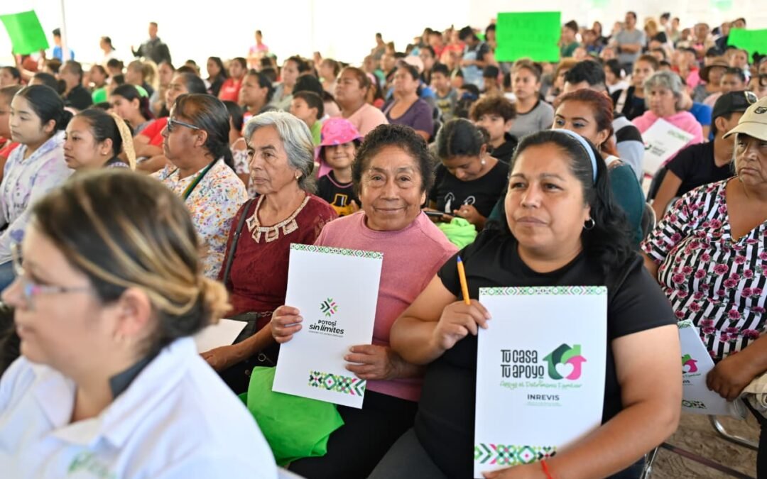 “NOS CAMBIÓ LA VIDA”, DESTACAN FAMILIAS POR LOTES ENTREGADOS POR RICARDO GALLARDO
