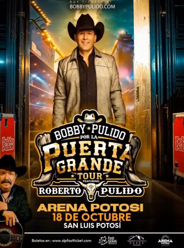 BOBBY PULIDO LLEGA A LA ARENA POTOSÍ CON SU GIRA DE DESPEDIDA «POR LA PUERTA GRANDE TOUR»