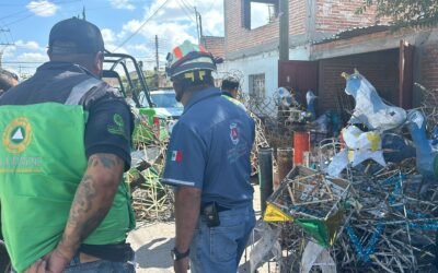 CUERPOS DE EMERGENCIA ATIENDEN INCENDIO POR ALMACENAMIENTO DE PIROTECNIA