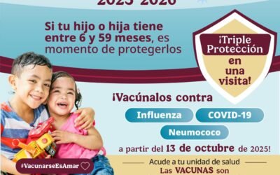 PARA UNA SALUD SIN LÍMITES, VACÚNATE CONTRA INFLUENZA, COVID-19 Y NEUMOCOCO