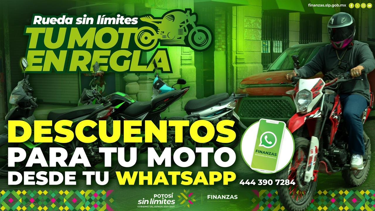 INVITAN A REGULARIZAR MOTOCICLETAS A TRAVÉS DE WHATSAPP
