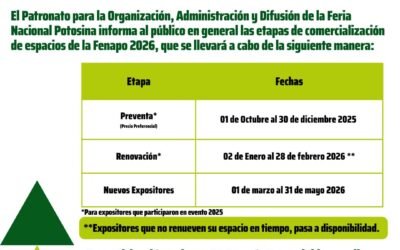 AVANZA COMERCIALIZACIÓN DE ESPACIOS PARA LA FENAPO 2026