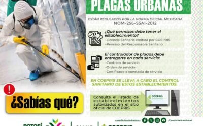 COEPRIS SUPERVISA A CONTROLADORES DE PLAGAS URBANAS Y EXPENDEDORES